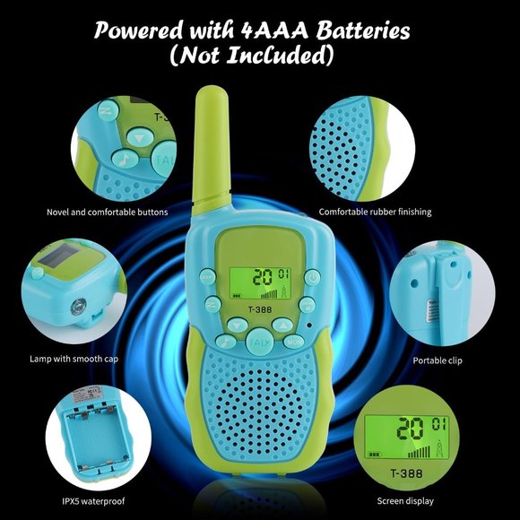 Kid's Walkie Talkie Toys 2 Pack for Ages 3-12 - Picture 5 of 10